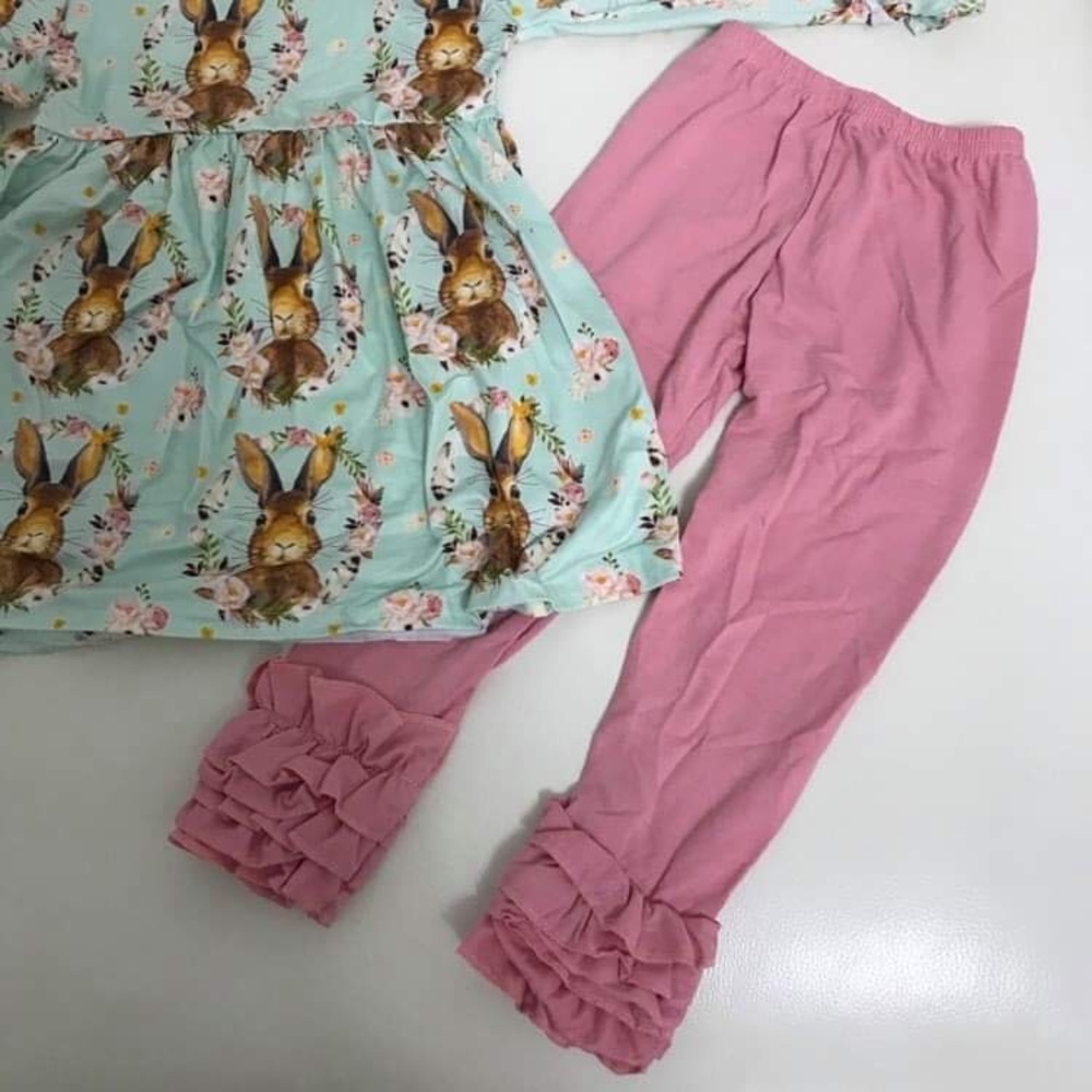 Eastern bunny 🐰 Cute Ruffle Pants Set - Picture 3 of 5